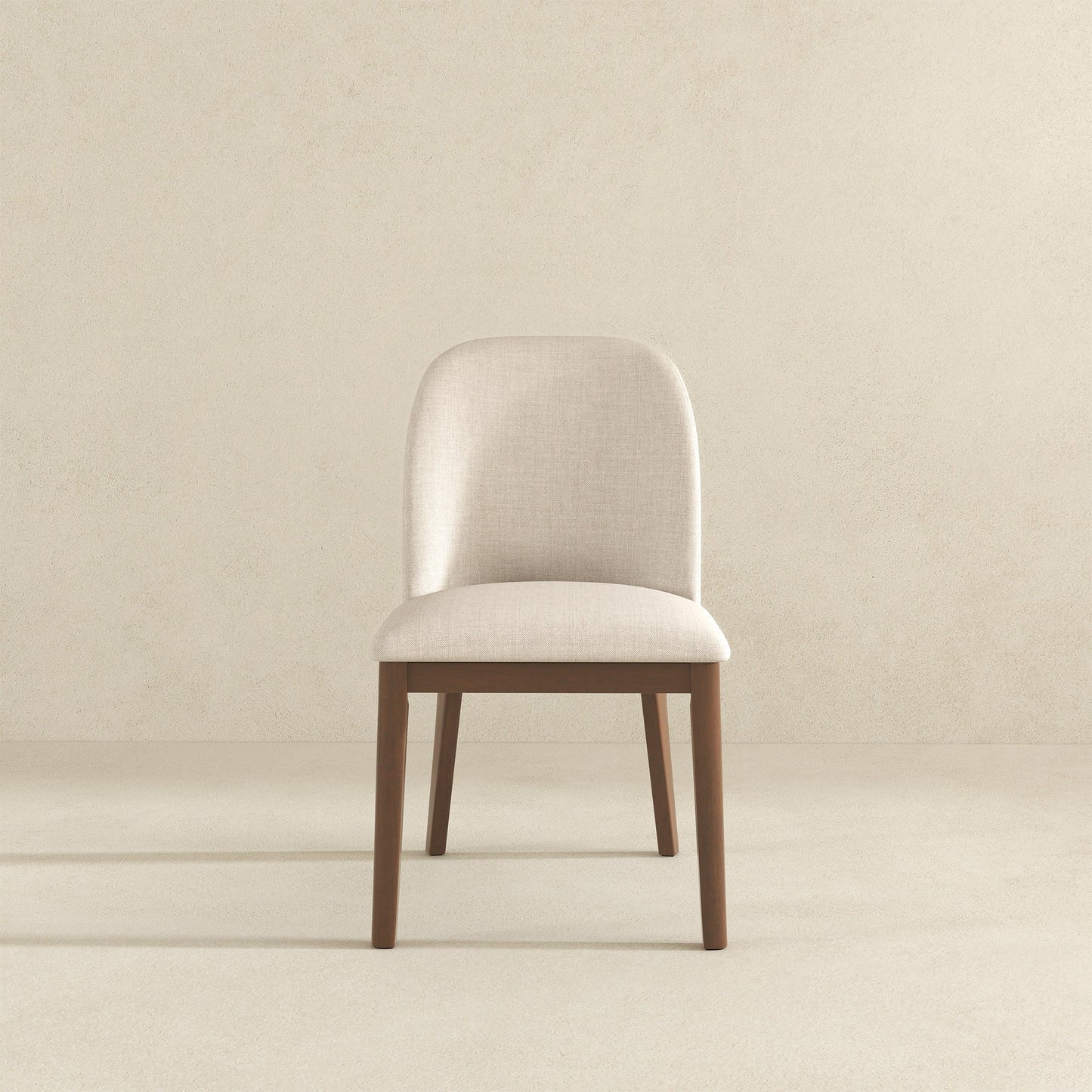 Kaitlyn Beige Linen Dining Chair Set Of 2