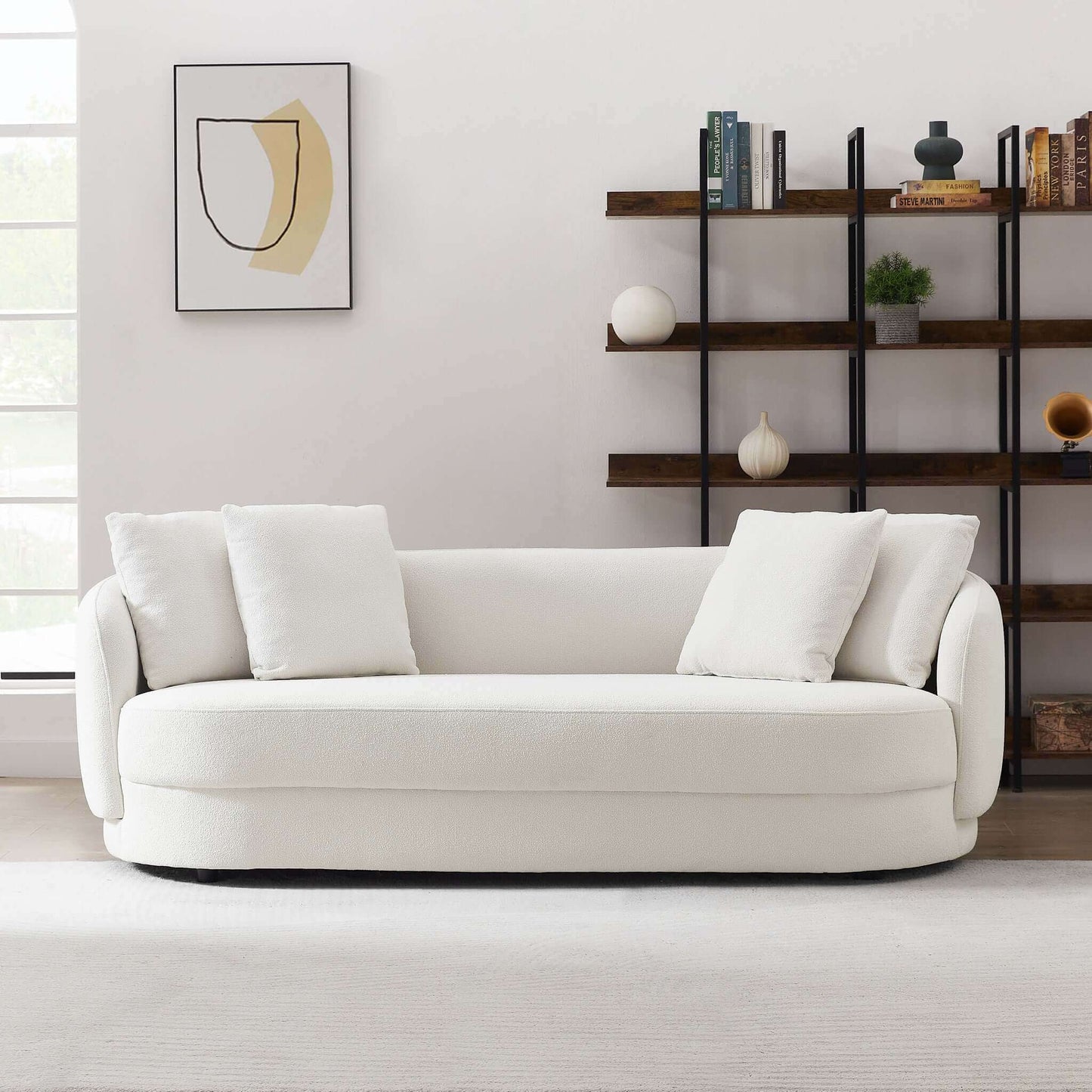 Dylan Modern French Beige Boucle Sofa