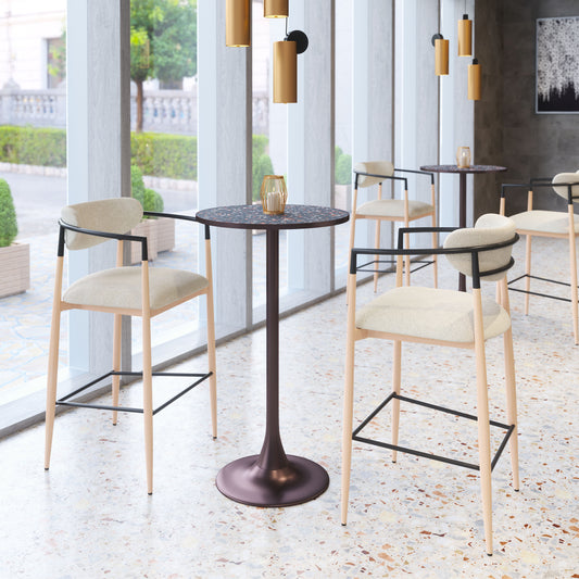 Bite Bar Table Black & Bronze