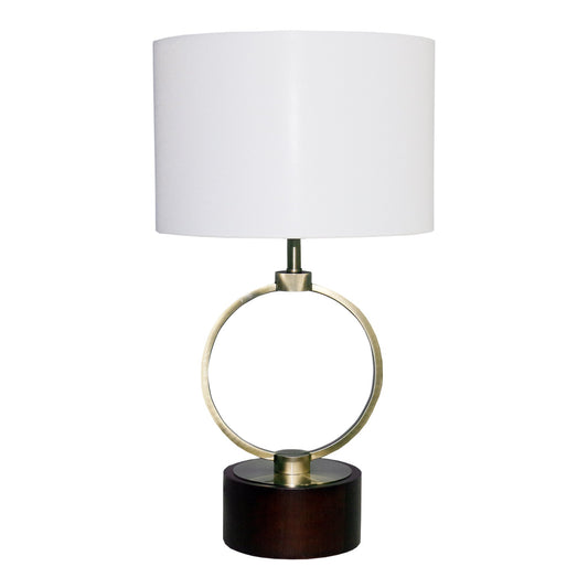 Grid Metal Circular Table Lamp