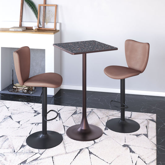 Spot Bar Table Black & Bronze
